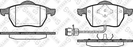 Stellox 401 002B-SX - Тормозные колодки, дисковые, комплект www.autospares.lv