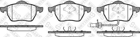 Stellox 401 011B-SX - Bremžu uzliku kompl., Disku bremzes autospares.lv