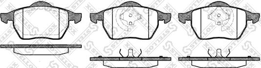 Stellox 401 020B-SX - Тормозные колодки, дисковые, комплект www.autospares.lv