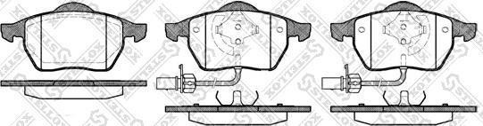 Stellox 401 022B-SX - Bremžu uzliku kompl., Disku bremzes www.autospares.lv