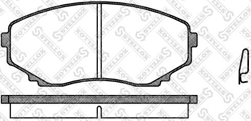 Stellox 408 000-SX - Brake Pad Set, disc brake www.autospares.lv