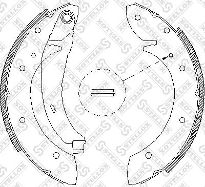 Stellox 407 102-SX - Bremžu loku komplekts autospares.lv