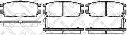 Stellox 416 002B-SX - Brake Pad Set, disc brake www.autospares.lv