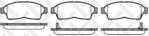 Stellox 413 002B-SX - Тормозные колодки, дисковые, комплект www.autospares.lv