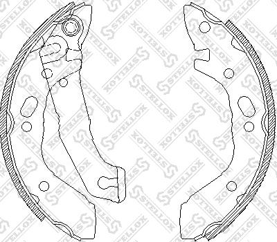 Stellox 412 100-SX - Bremžu loku komplekts autospares.lv