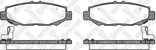 Stellox 435 004-SX - Brake Pad Set, disc brake www.autospares.lv