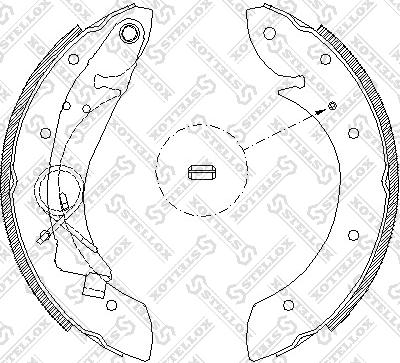 Stellox 430 100-SX - Bremžu loku komplekts autospares.lv