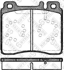 Stellox 431 000B-SX - Brake Pad Set, disc brake www.autospares.lv