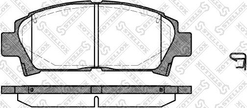 Stellox 438 002-SX - Bremžu uzliku kompl., Disku bremzes autospares.lv