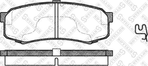 Stellox 424 004B-SX - Brake Pad Set, disc brake www.autospares.lv