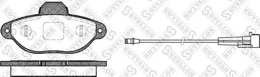 Stellox 425 001B-SX - Bremžu uzliku kompl., Disku bremzes www.autospares.lv