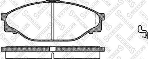 Stellox 423 020-SX - Brake Pad Set, disc brake www.autospares.lv