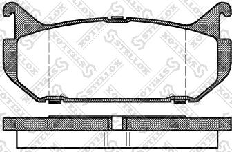 Stellox 427 000-SX - Bremžu uzliku kompl., Disku bremzes autospares.lv