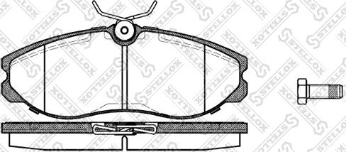 Stellox 473 000B-SX - Тормозные колодки, дисковые, комплект www.autospares.lv