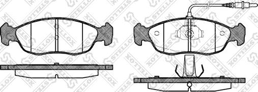 Stellox 472 002B-SX - Brake Pad Set, disc brake www.autospares.lv