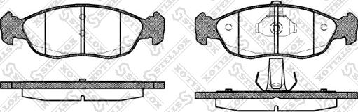 Stellox 472 010B-SX - Brake Pad Set, disc brake www.autospares.lv