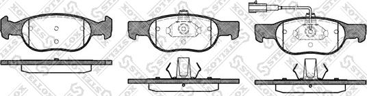 Stellox 599 031B-SX - Bremžu uzliku kompl., Disku bremzes autospares.lv