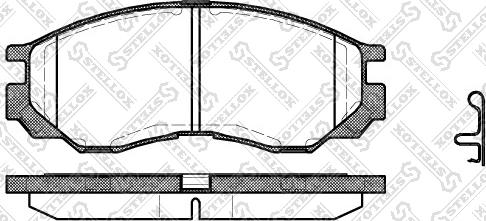 Stellox 594 000-SX - Bremžu uzliku kompl., Disku bremzes www.autospares.lv