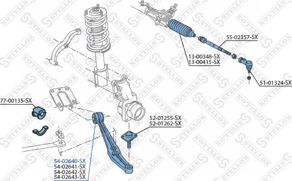 Stellox 54-02640-SX - Track Control Arm www.autospares.lv