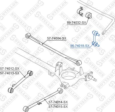 Stellox 56-74018-SX - Stiepnis / Atsaite, Stabilizators www.autospares.lv