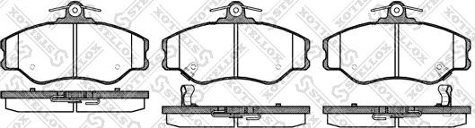 Stellox 505 002-SX - Тормозные колодки, дисковые, комплект www.autospares.lv