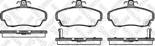 Stellox 501 002B-SX - Bremžu uzliku kompl., Disku bremzes www.autospares.lv