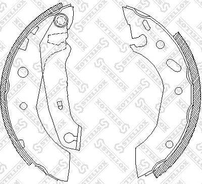 Stellox 518 101-SX - Bremžu loku komplekts autospares.lv