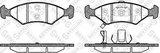 Stellox 513 022B-SX - Bremžu uzliku kompl., Disku bremzes autospares.lv