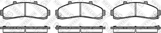 Stellox 582 002B-SX - Тормозные колодки, дисковые, комплект www.autospares.lv