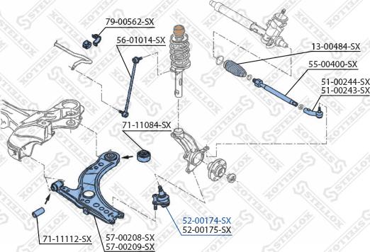 Stellox 52-00174-SX - Ball Joint www.autospares.lv