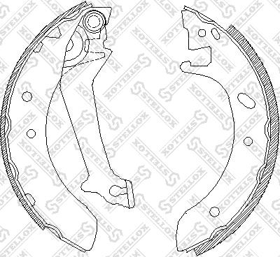 Stellox 523 100-SX - Bremžu loku komplekts autospares.lv