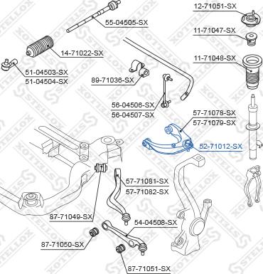 Stellox 52-71012-SX - Balst / Virzošais šarnīrs www.autospares.lv