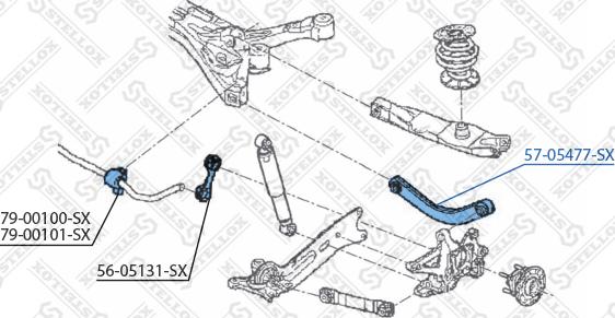 Stellox 57-05477-SX - Stiepnis / Atsaite, Riteņa piekare www.autospares.lv