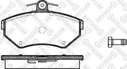 Stellox 642 010B-SX - Bremžu uzliku kompl., Disku bremzes autospares.lv