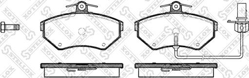 Stellox 642 012B-SX - Bremžu uzliku kompl., Disku bremzes autospares.lv