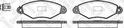 Stellox 654 000B-SX - Bremžu uzliku kompl., Disku bremzes autospares.lv