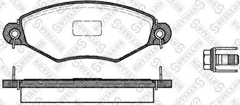 Stellox 654 010B-SX - Bremžu uzliku kompl., Disku bremzes autospares.lv