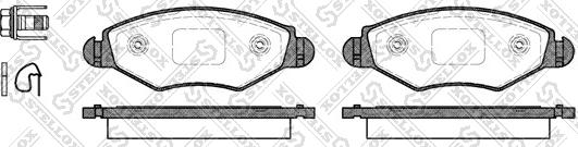 Stellox 654 020B-SX - Bremžu uzliku kompl., Disku bremzes www.autospares.lv