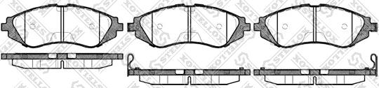 Stellox 656 002B-SX - Тормозные колодки, дисковые, комплект www.autospares.lv