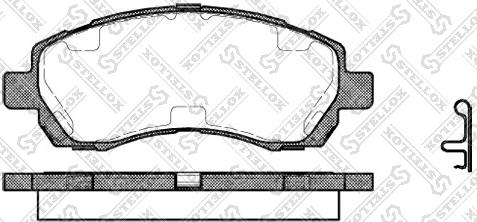 Stellox 658 002B-SX - Brake Pad Set, disc brake www.autospares.lv