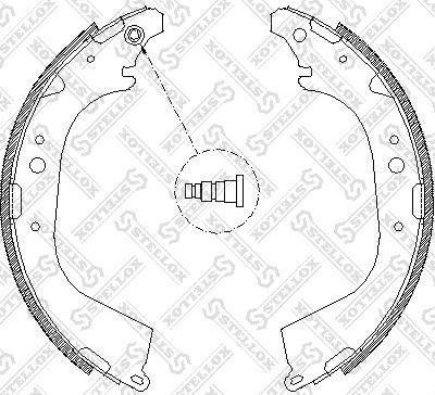 Stellox 661 101-SX - Brake Shoe Set www.autospares.lv