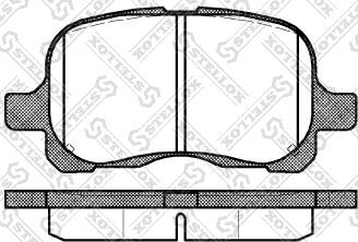 Stellox 663 000-SX - Тормозные колодки, дисковые, комплект www.autospares.lv