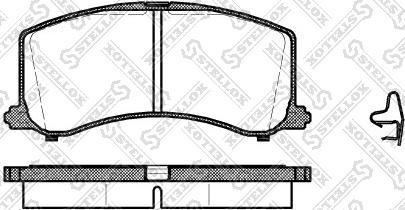 Stellox 606 002B-SX - Тормозные колодки, дисковые, комплект www.autospares.lv