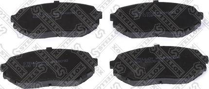 Stellox 600 032B-SX - Тормозные колодки, дисковые, комплект www.autospares.lv