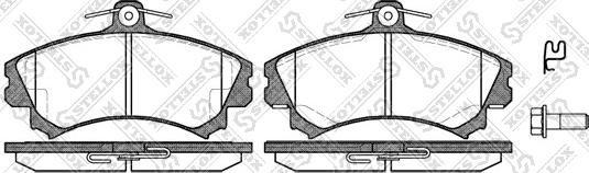 Stellox 601 002B-SX - Bremžu uzliku kompl., Disku bremzes autospares.lv