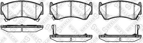 Stellox 603 012B-SX - Тормозные колодки, дисковые, комплект www.autospares.lv