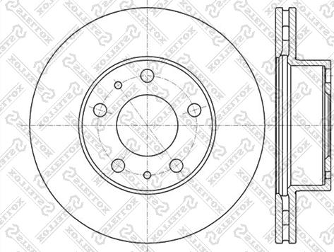 Stellox 6020-9945V-SX - Bremžu diski autospares.lv