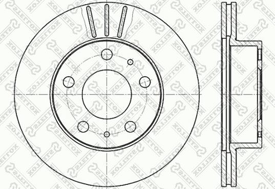 Stellox 6020-9946V-SX - Тормозной диск www.autospares.lv