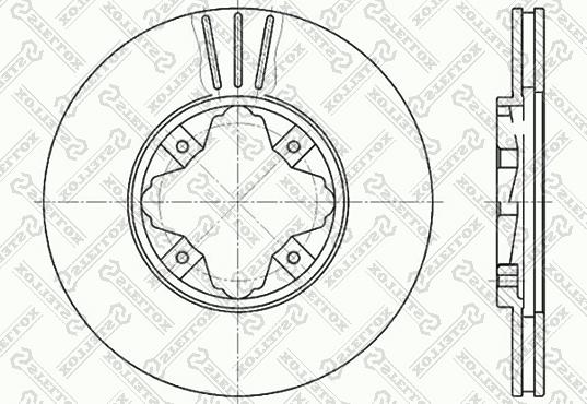 Stellox 6020-9940V-SX - Bremžu diski autospares.lv