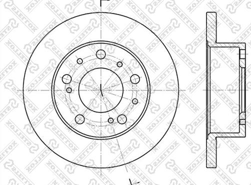 Stellox 6020-9908-SX - Bremžu diski autospares.lv